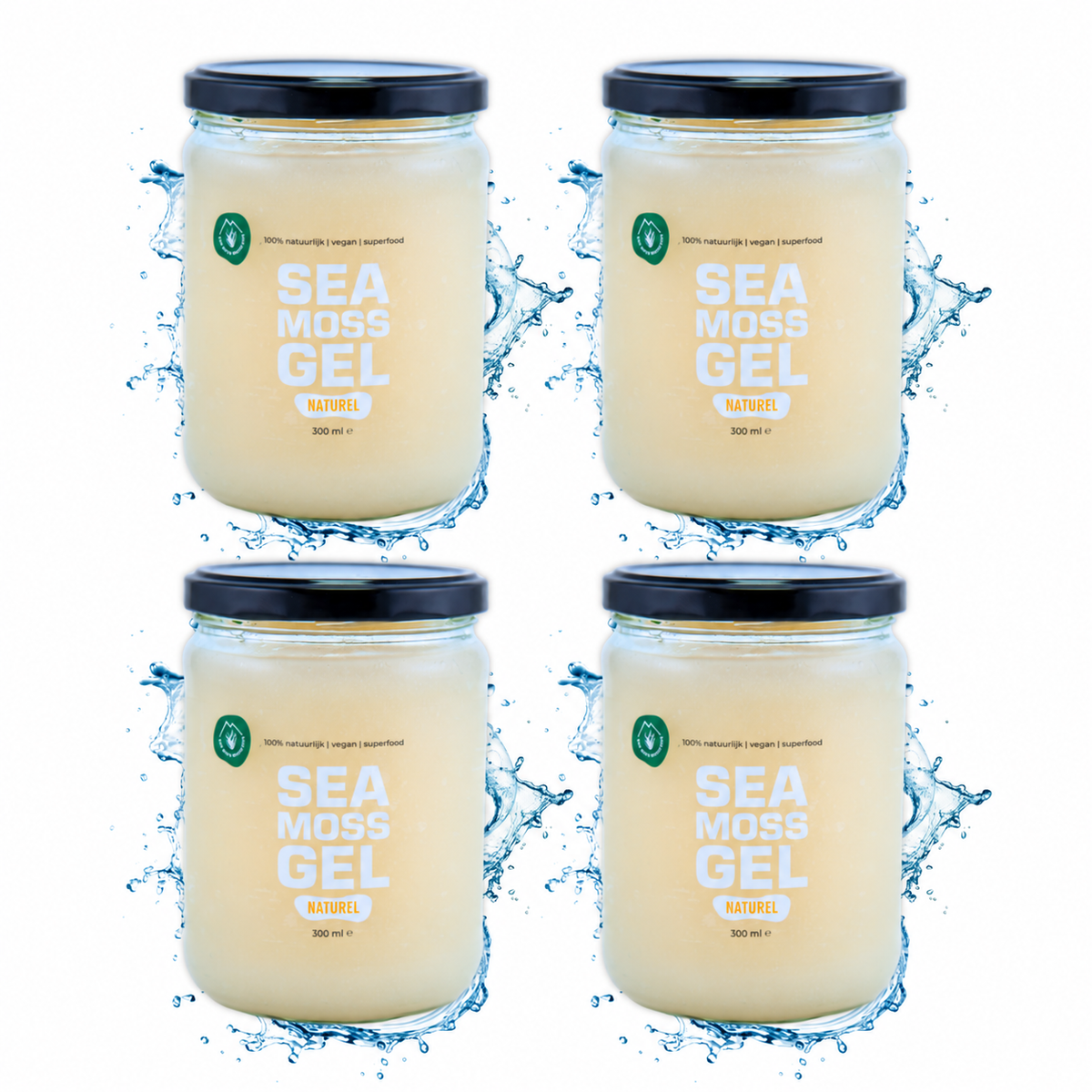 Sea Moss Gel Naturel Quadruple Pack (4x gel)