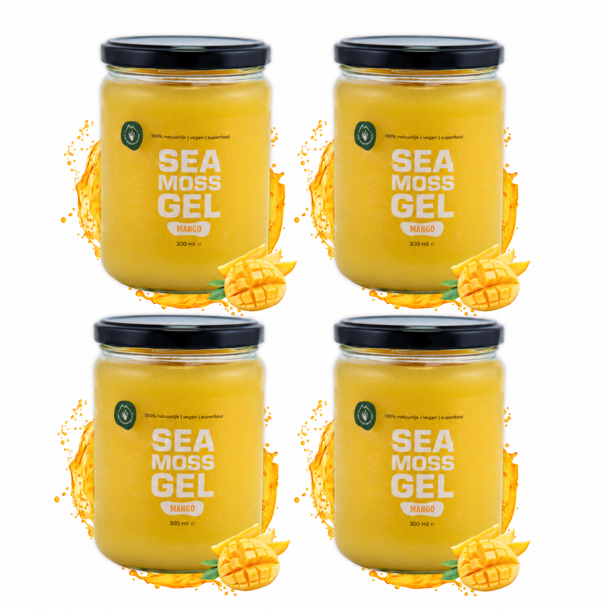 Sea Moss Gel Mango Quatruple Pack (4x Gel)
